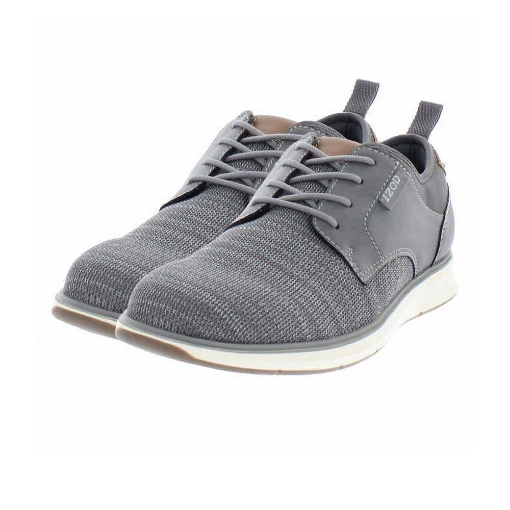 Izod Men’s Gray Oxford Casual Knit Memory Foam Shoes Men’s 9.5 NIB